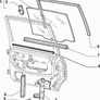 LH Rear Door Glass Moulding (Fiat Multipla) Image 2