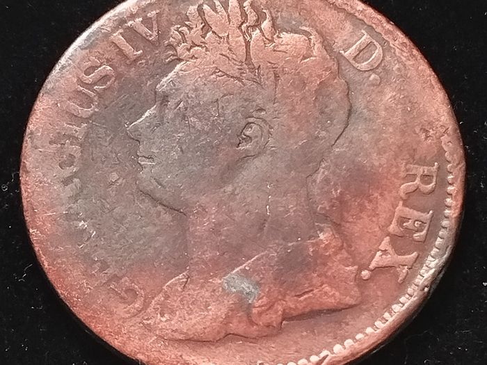 #854 - Ireland - 1822 - Half Penny - George IV