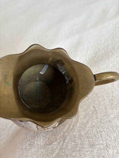 Metal Gold Decor Jug and Bowl