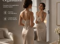 main image for ad Wall Mounted Jewellery Cabinet with Full-Length Mirror