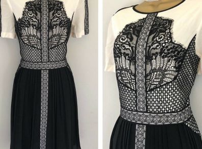 Karen Millen Black And Ivory Dress