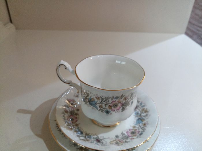 Vintage Tea Trio / Set Paragon Meadowvale Bone China