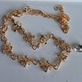 Elegant Gold Delicate Floral & Leaf Filigree Necklace Image 4