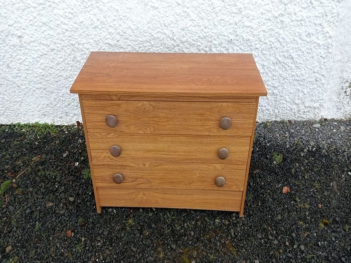 mid century teak chest of drawers