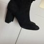 Miss selfridge black suede ruched slouchy boots size 4 Image 3