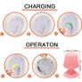 Table Lamp with Bluetooth Speaker, Rechargeable LED Night Light, Portable Dimmable Bedside Lamp with Remote and 16 Colors Changing for Bedroom/Office/Outdoor/Reading/Party Image 3
