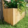 52L Wooden Planter, with Trellis and Shelves - Natural Finish Image 6
