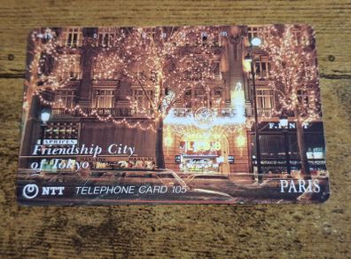 Japan NTT Phonecard "Friendship City of Tokyo - Paris", 1992, used, no. 231-069 - free standard postage