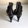 Ladies Gino Vaello Black patent leather and suede high heel court shoes Eu 40 size 6.5 Image 5