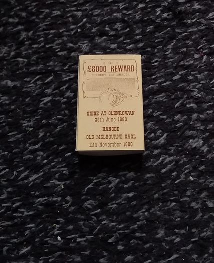 Ned Kelly Matchbox with Matches