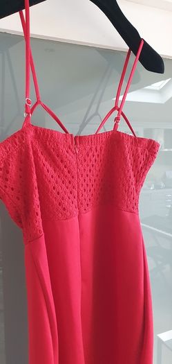 Cari's Closet Red bustier style dress Sz 14 (Fit 14-16UK) - Bnwt