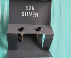 silver earrings