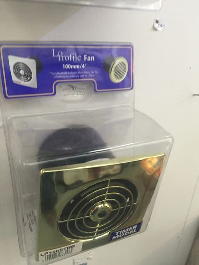 4" Brass Effect Fans Standard