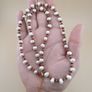 Natural Freshwater Pearl Necklace with Vintage Tiny Jasper Beads Image 6