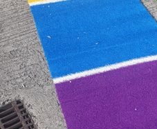 artificial grass multi colour