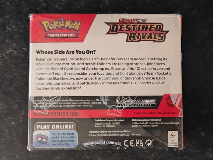 FREE Tracked Shipping. Pokemon Destined Rivals Booster Box Unseald