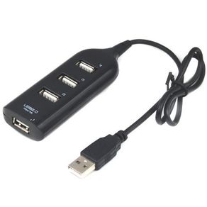 4 Port Usb Multi Hub Expansion Splitter Black