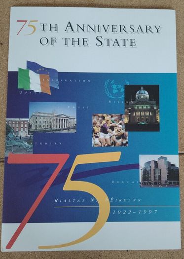 Ireland 1997 An Post 75th Anniversary of the State Commemorative Stamp Folder