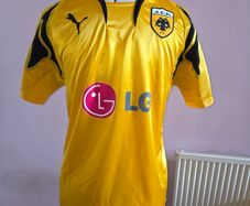 2007/08 AEK Athens Home Jersey- Large size