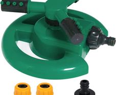 Garden Lawn Sprinkler, Automatic Water Sprinkler for Garden Lawn, 360 Degree Rotating 3 Arms Water Sprinkler Irrigation System, Home & Garden, Sprinklers for Lawns Grass Watering Equipment