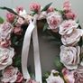 Pink Roses Door Wreath Image 3