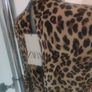 BNWT Zara leopard print long sleeve skater dress size UK10 EU38 Postage included Image 4