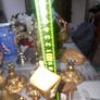Beautiful Old Heavy Brass Large Solid Brass Man Gas Lamp and Dog, Postage Available Image 6