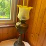 Elegant vintage oil paraffin table lamp Image 5