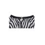 Professional Cape Barbers Gown Hair Cutting Apron - BLACK / WHITE Stripes Image 3