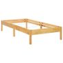 Bed Frame Solid Oak Wood 100x200 cm Image 7