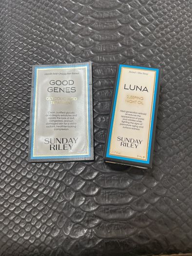 Sunday Riley Sleeping Night Oil 5ml & Glycolic Acid 1ml NEW
