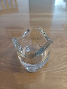 11 retro Wavy Ikea Vasnas clear tea light holders