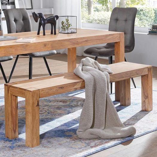Acacia Wood Dining Room Bench 160 cm Solid Wood Bench