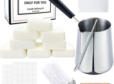 Candle Making Kit,Candle Making Supplies Include Soy Wax for Candle Making,Candle Wax Melting Pot,Magic Paper,Candle Wicks and More-Full Candle Making Kits for Adults Beginner,Make Your Own Candles (FREE POSTAGE)