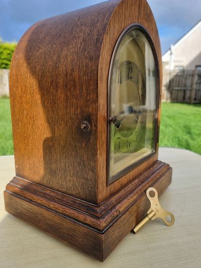 Antique German Junghans mantel (or shelf) clock