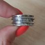 Handmade silver ring size P Image 2