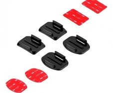 Sticker Base Mount Pads Kit for GoPro & Action Cameras - Curved and Flat Adhesive Mounts - 21534