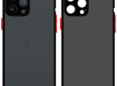 Smoke Silicone Case For iPhone 12 PRO Cover with Camera Protector