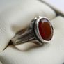 Antique Carnelian Sterling Silver Ring size N1/2 - 3,5g Image 3