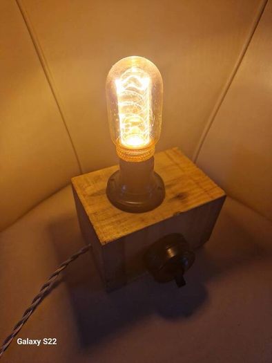 Rustic vintage inspired lamp