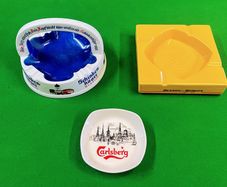 Three vintage ashtrays