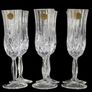 6 x Vintage Royal Doulton Crystal Champagne Flutes Image 9