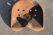 Old farming implement seat. Suitable for garden.