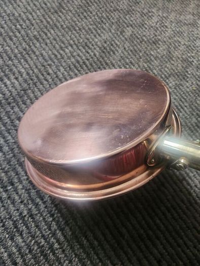 Victorian copper and brass  warming pan.