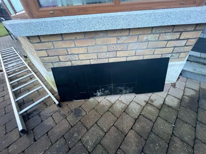 Fireplace insert and hearth. More pictures to follow