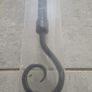 unused black iron curtain rail Image 2