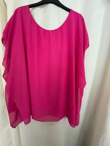 Zone Pink Chiffon Lined Top