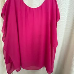 Zone Pink Chiffon Lined Top