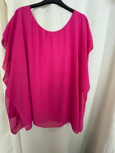 Zone Pink Chiffon Lined Top