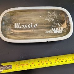 Jersey Pottery Soap Dish Mossie Tropical Flower Vintage Ceramic Jersey